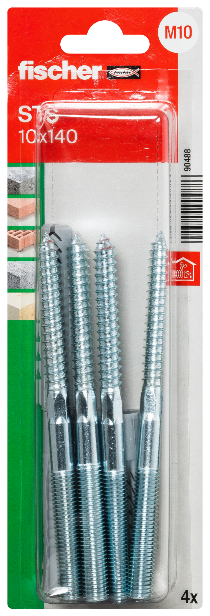 Produktbild, schrauben, Gewindeschrauben, Metallschrauben, 4 stück, packung