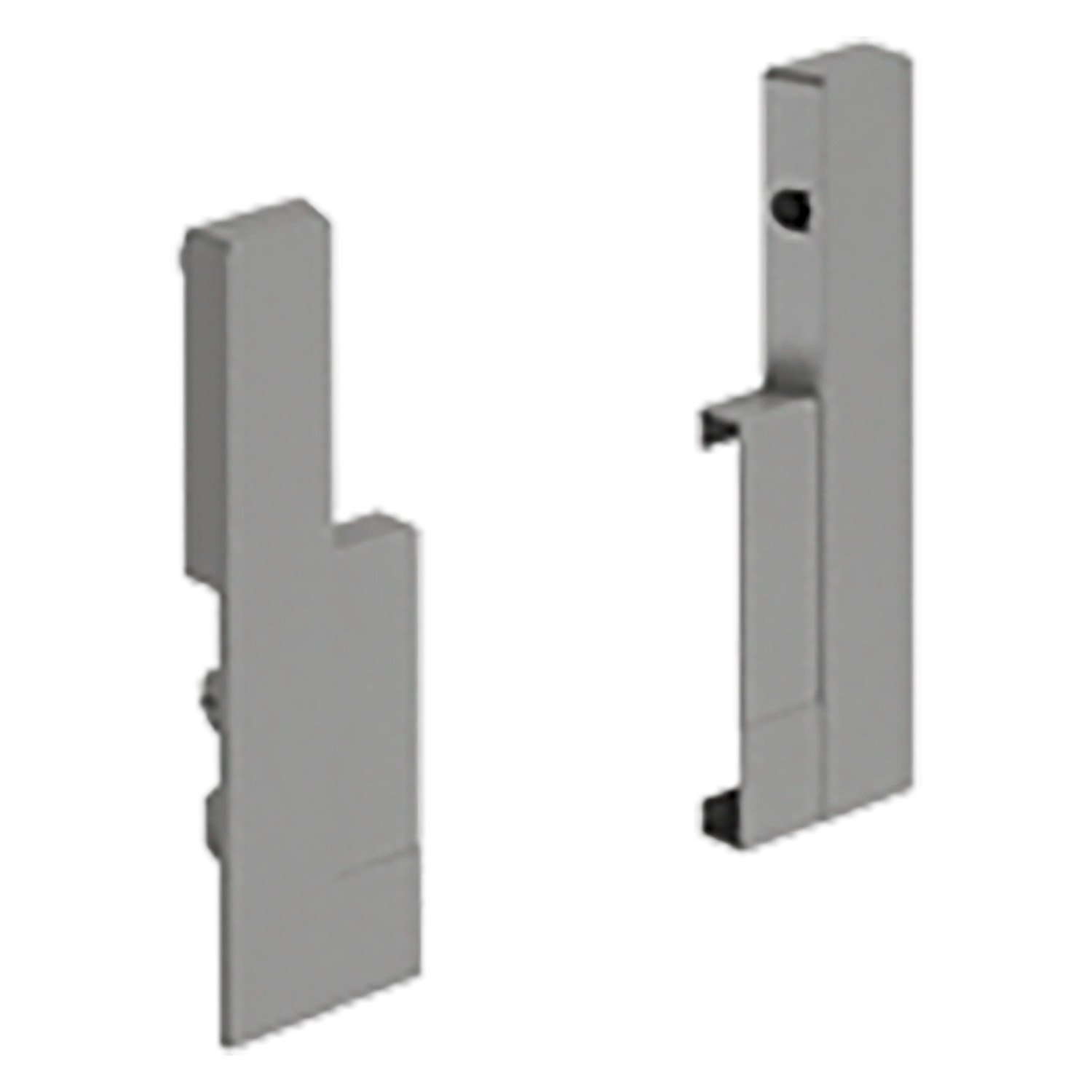 HETTICH Verbinder für Aluminiumfront InnoTech, 144 mm, links und rechts, grau
