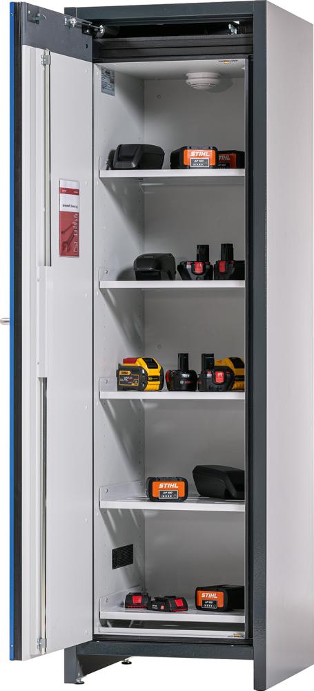 asecos Sicherheitsschr. LI-IO- CS600 BW, 5FB, 599x615x1953