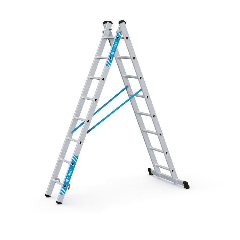 ZARGES Combimaster Plus X - Kombi-Steh-Schiebeleiter 2 x 8 Sprossen 42568