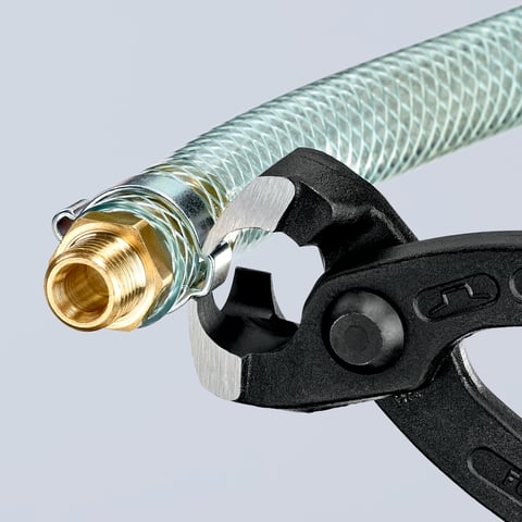Knipex Ohrklemmenzange 10 99 I220 220 mm schwarz atramentiert mit Kunststoff überzogen