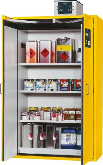 asecos Gefahrstoffschr. S-Clas90B1200mm,3FB,LB+BAW,R1004