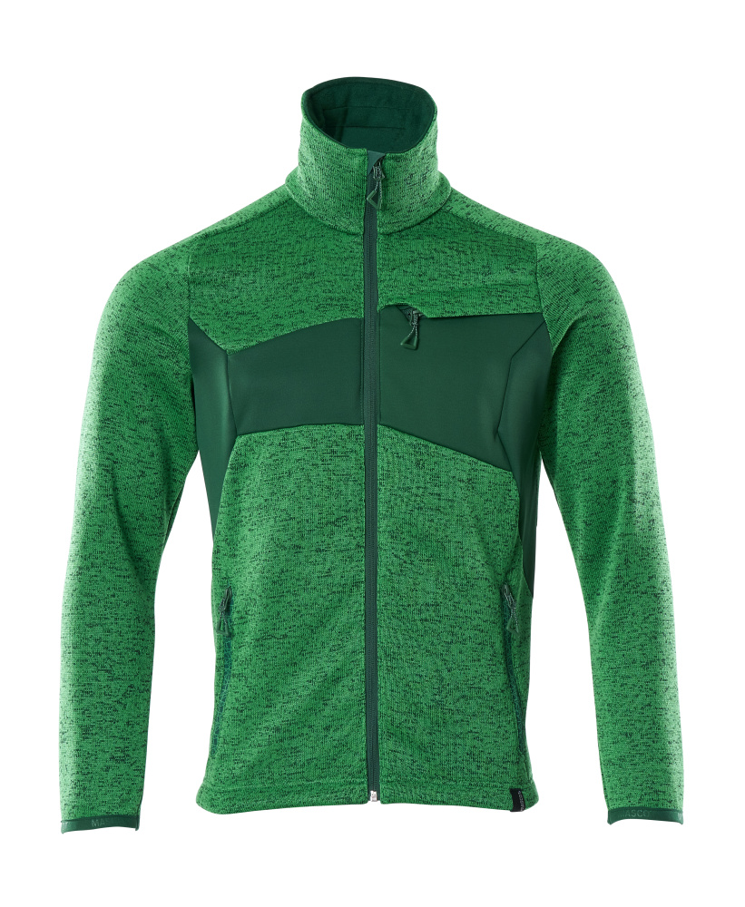 Mascot Strickpullover mit Reißverschluss Strickjacke Größe S, grasgrün/grün