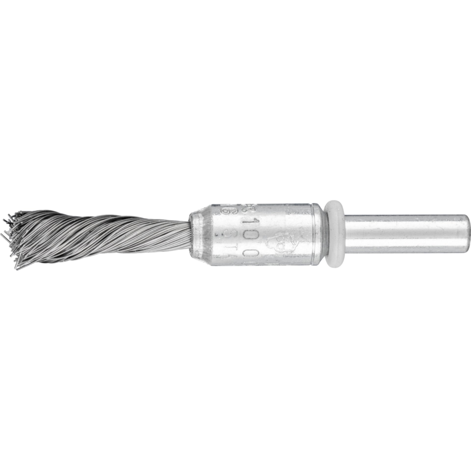 Pferd SINGLETWIST Pinselbürste gezopft PBGS Ø10mm Schaft-Ø6 mm Stahl-Draht-Ø0,20