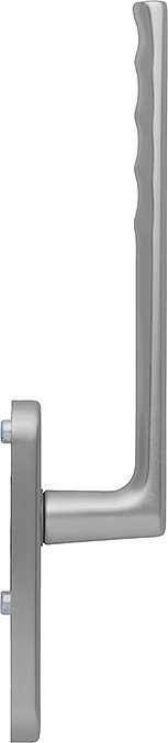HOPPE® Handhebelgarnitur Hamburg HS-0700/431N-AS, ohne Schrauben, Aluminium