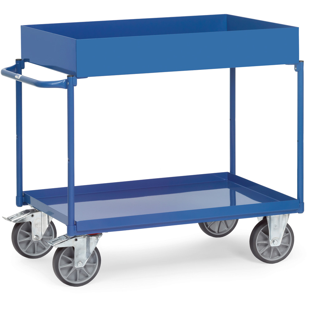 Fetra Tischwagen mit Wannen 4840 850x500mm 400kg TPE-Bereifung
