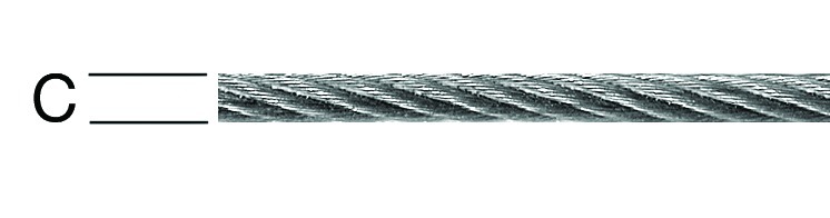 VORMANN Drahtseil 7x7 mit Stahleinlage, Edelstahl blank