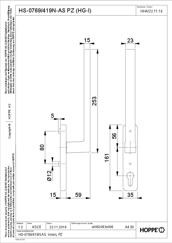 Technische Zeichnung