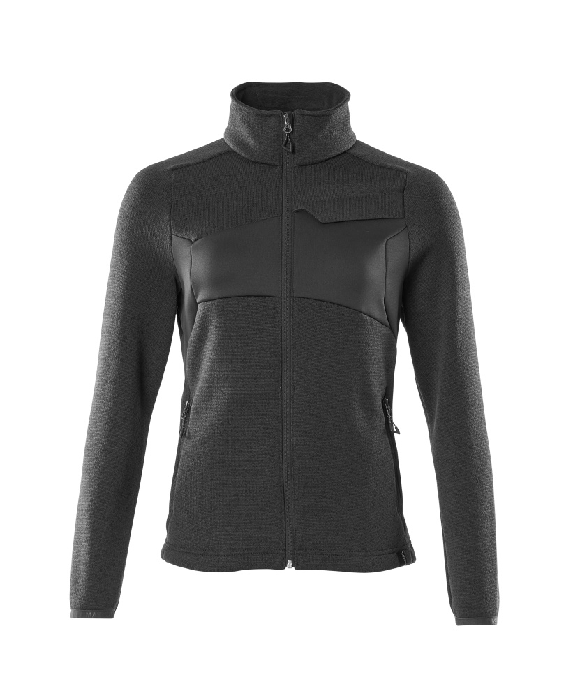 Mascot Strickpullover mit Reißverschluss, Damen Strickjacke Größe 4XL, schwarz