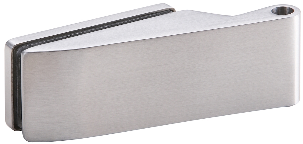 Produktbild HERMAT Glastürband 6225,2tlg,FT24,kantig,edelstahl matt