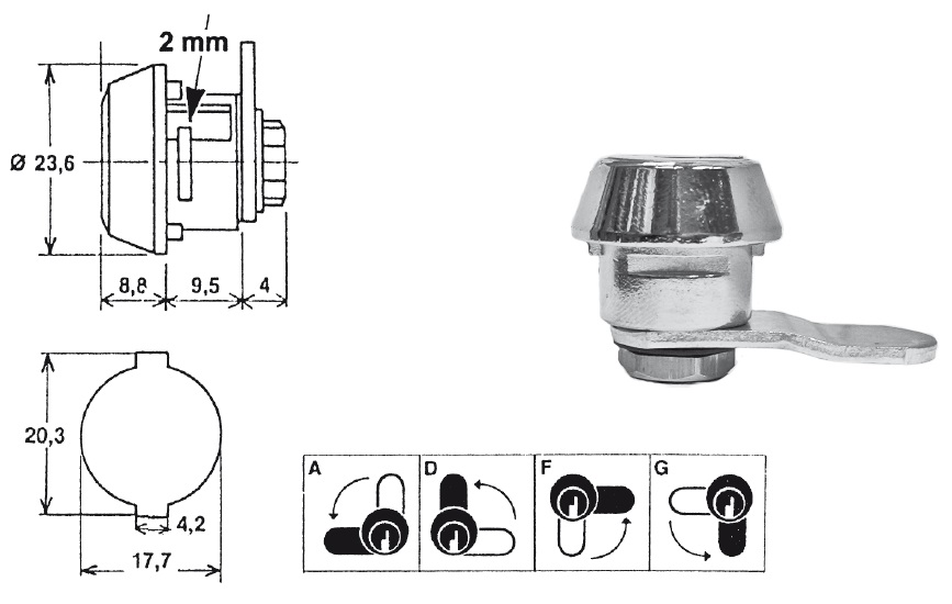 EURO-LOCKS Hebelzylinder X 49