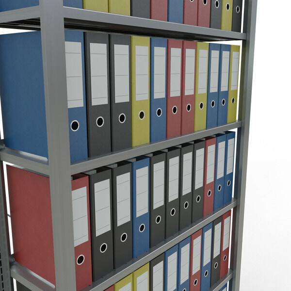 Schulte Büro-Fachbodenregal Stecksystem MULTIplus85 2300x1000x300mm 7 Fachböden verzinkt