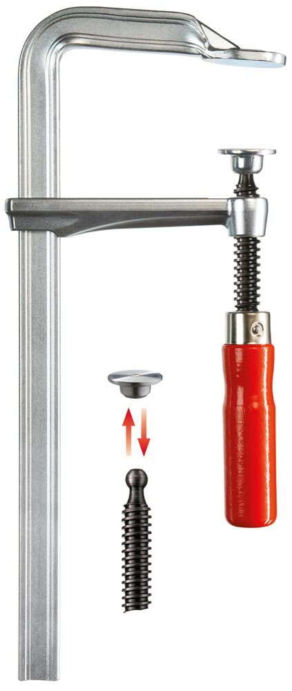 Bessey Ganzstahl-Schraubzwinge GZ30-10 300/100 mit Holzgriff