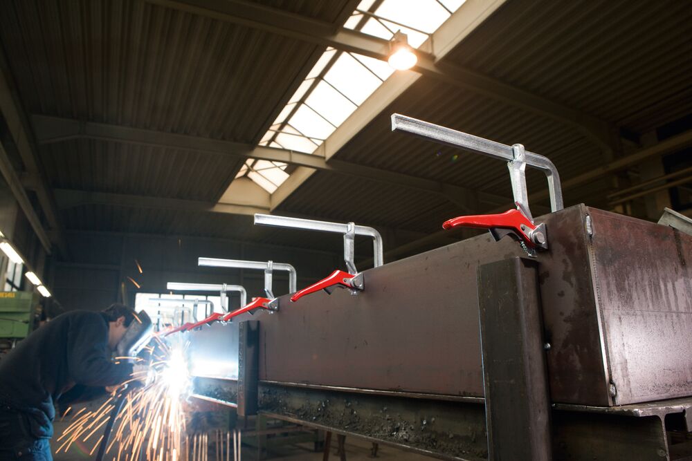 Bessey Hebelzwinge GH16 160mm Spannweite 80mm Ausladung Ganzstahl