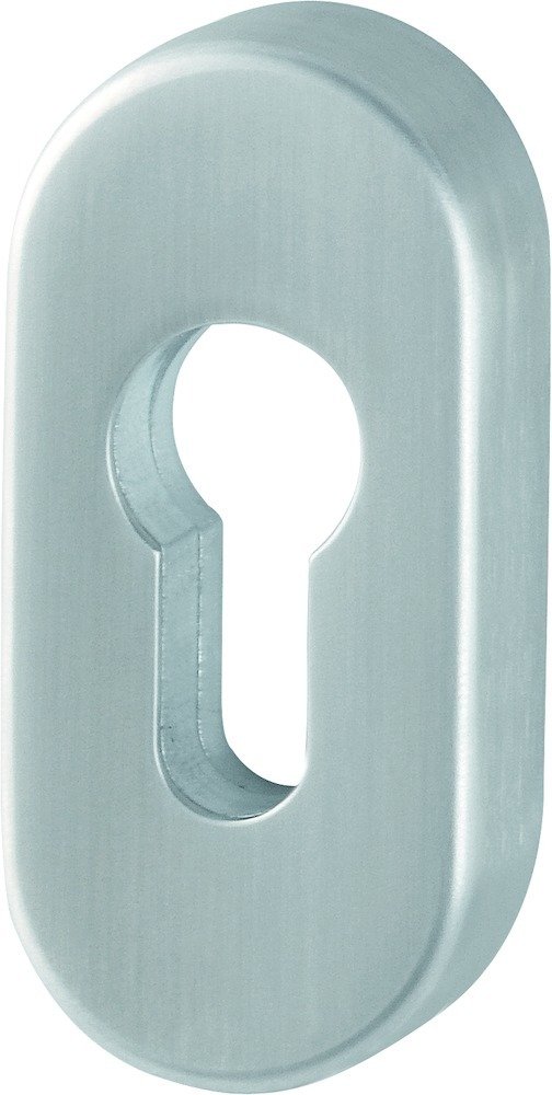 HOPPE Schlüsselrosette E55S-SR,oval o. No.,PZ, 10mm,F69