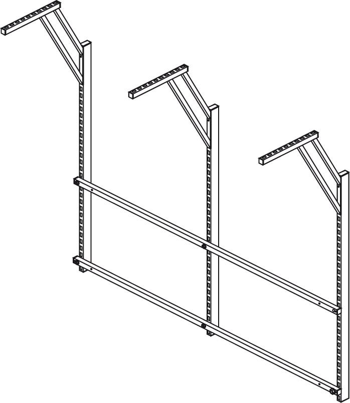 OTTO KIND Tischaufbau m4p 3 Säulen, 2030 breit