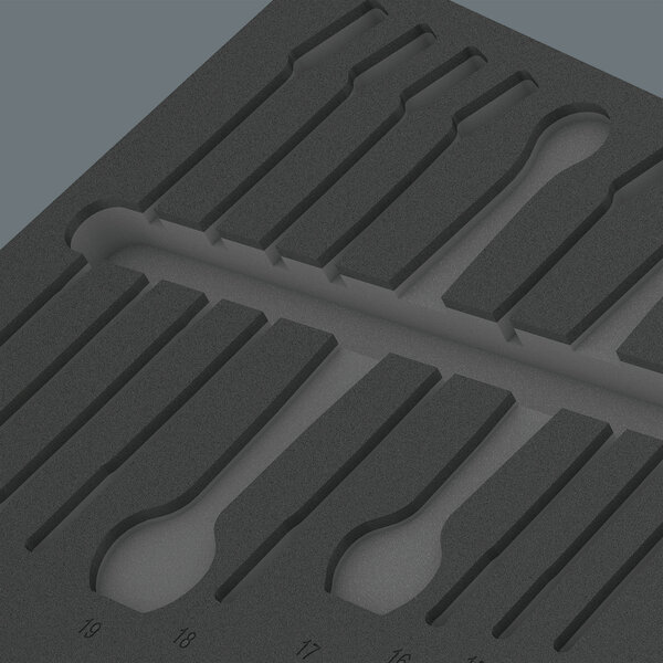 Two-coloured foam insert