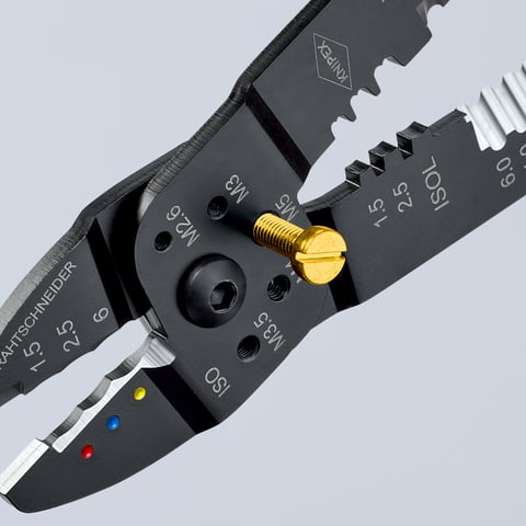 Knipex Crimpzange 97 22 240 für isolierte und unisolierte Steckverbinder 0,5-6,0 mm²
