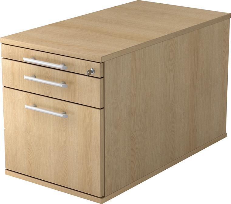 Hammerbacher Rollcontainer TC20 42,8x80x51,2 cm Eiche