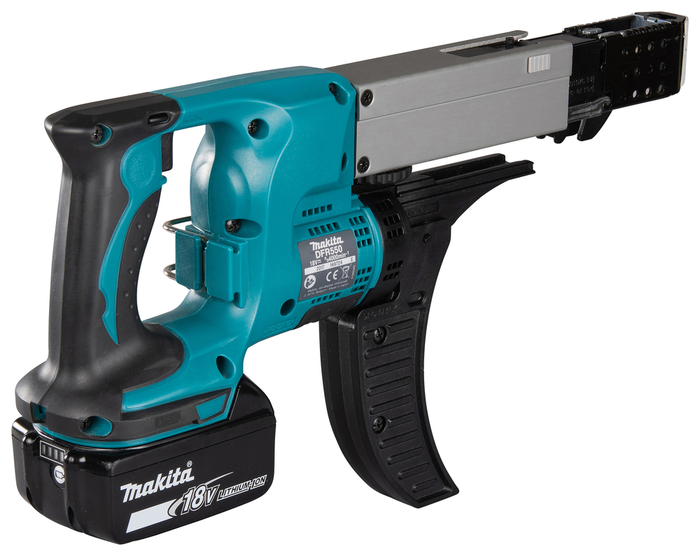 Makita Akku-Magazinschrauber DFR550RTJ 18V 5,0Ah LXT mit MAKPAC