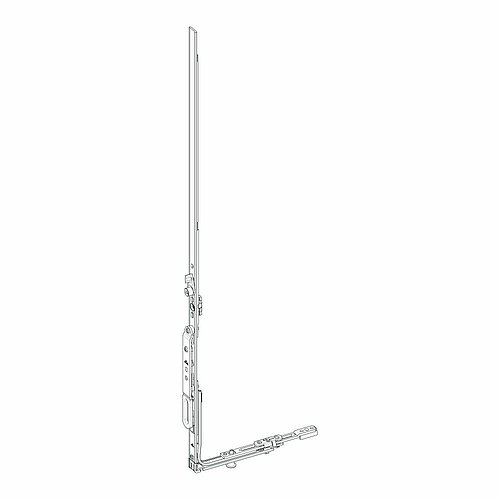Roto NX Stulpflügelgetriebe KSR Standard konstant L= 600 mm silber