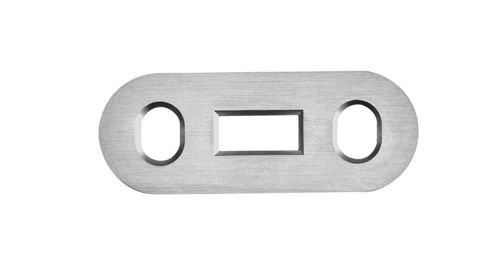 Produktbild PLANET Flachschließblech,verstellbar,für Türkantriegel 5x13 matt vern.