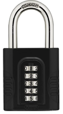 Abus Zahlenschloss 158/65 Zinkdruckguss 5-stellig schwarz