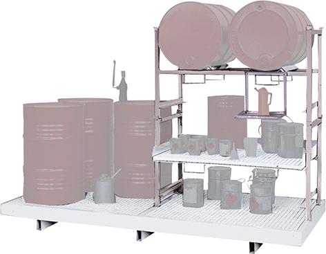 LaCont Stapelregale für Auffangwanne STR-G feuerverz.