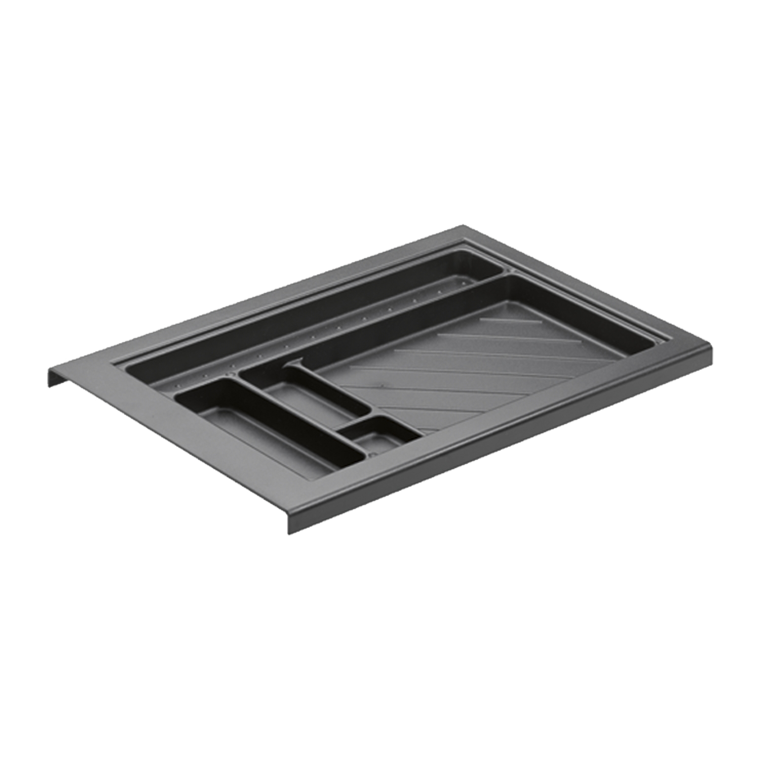 HETTICH Schreibmaterialschale für Schmalcontainer, Höhe 25 mm, 280 / 292, schwarz