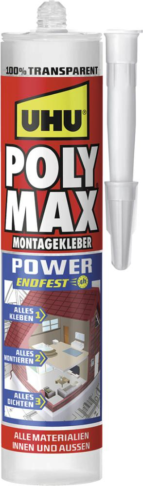 UHU POLY MAX GLASKLAR Power Kartusche 300g