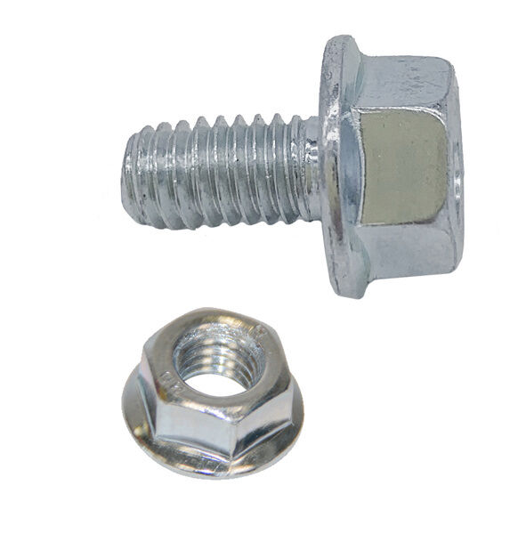 Schulte Sechskantschrauben M6x12 Bundmutter mit Sperrverzahnung VE 50