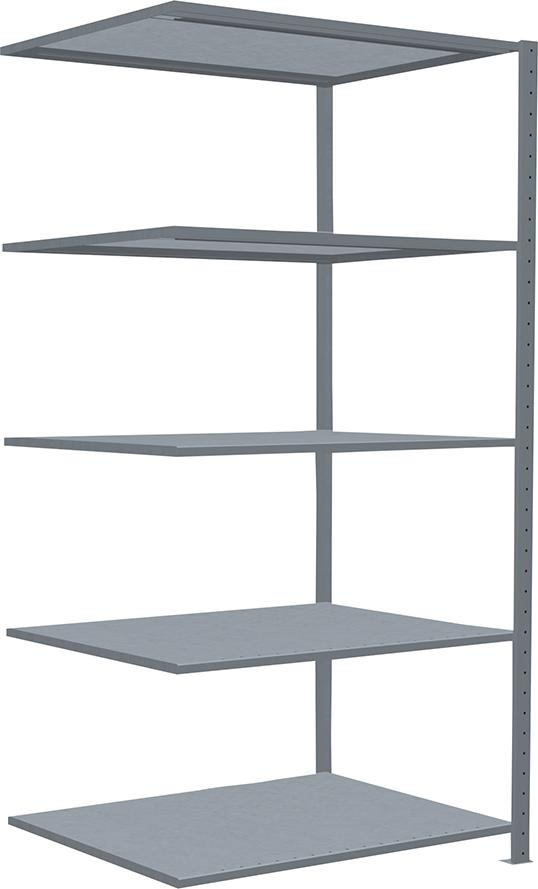 SCHULTE Lagertechnik Steckregal B1000xT800xH2000 mm Anbaufeld 5 Böden vzk Fachlast 250kg