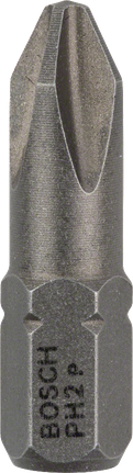 Bosch PH2 screwdriver bit Extra Hard 25mm., Kreuzschlitzbit, PH2-Bit, Sechskantschaft, Stahl, Bosch