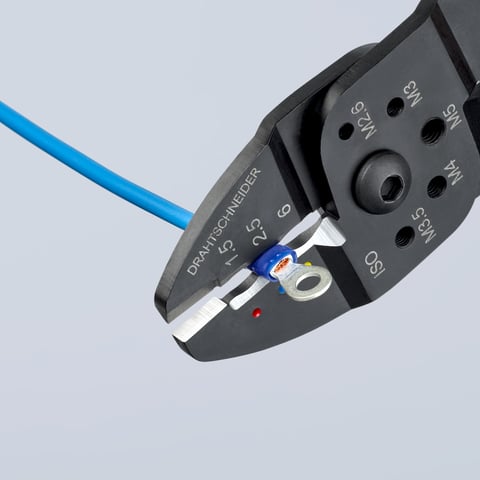 Knipex Crimpzange 97 22 240 für isolierte und unisolierte Steckverbinder 0,5-6,0 mm²