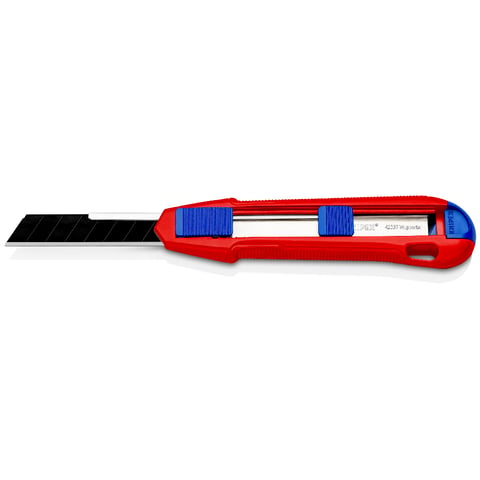 Knipex CutiX® Universalmesser 90 10 165 BK mit Stabilisierungsschiene und Magnesiumgehäuse