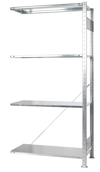 Schulte Anbauregal MULTIplus150-Set 2000x1000x600mm verzinkt 4 Fachböden