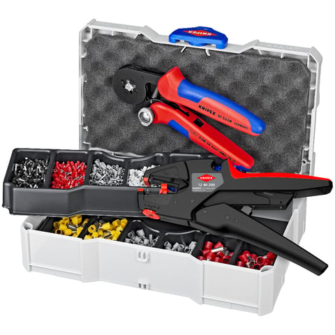 Knipex Crimp-Sortiment 97 90 10 für Aderendhülsen mit Abisolierzange und Crimpzange