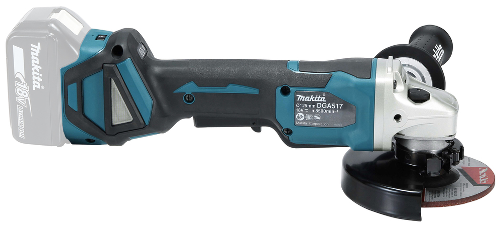Makita Akku-Winkelschleifer DGA517Z 18V 125mm bürstenlos Paddelschalter