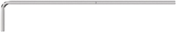950 L-key, metric, chrome-plated, 2 x 100 mm, Weißes Brett, Handlauf