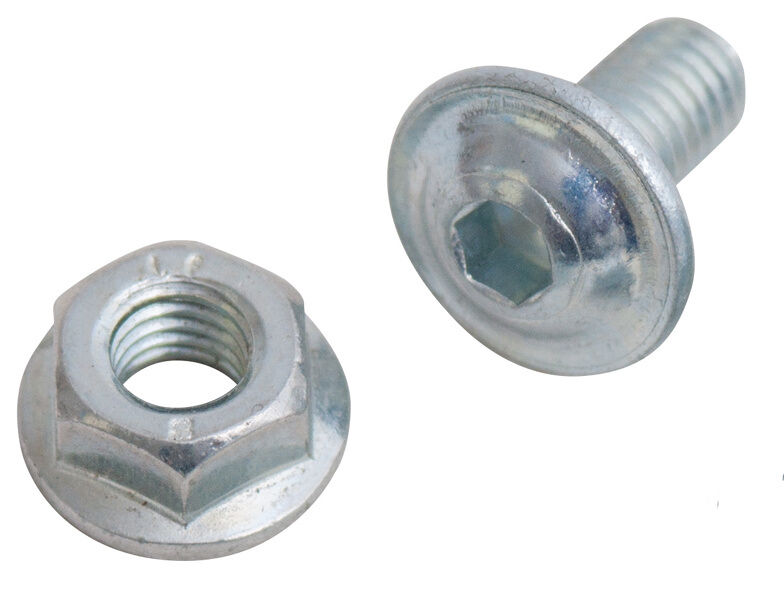 Schulte Linsenschraube M6x12 mit Innensechskant und Bundmutter mit Sperrverzahnung VE 50