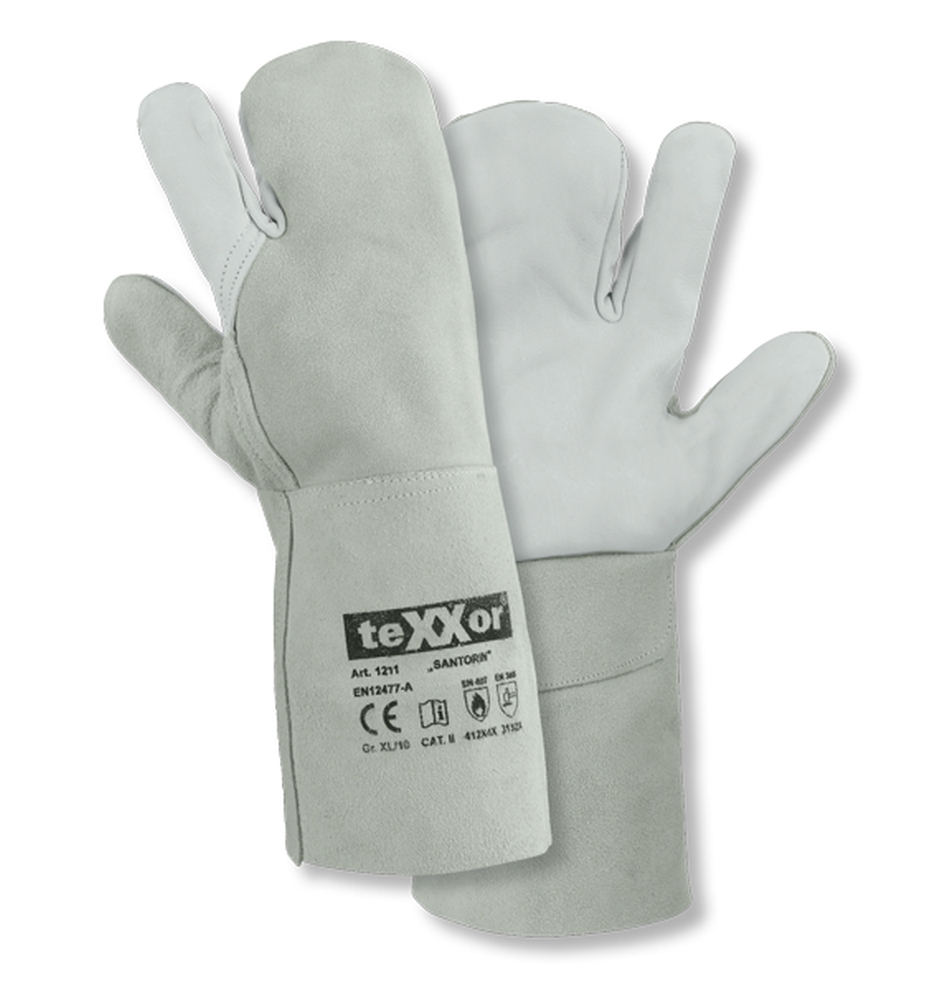 teXXor® 3-Finger-Schweißerhandschuhe SANTORIN 10