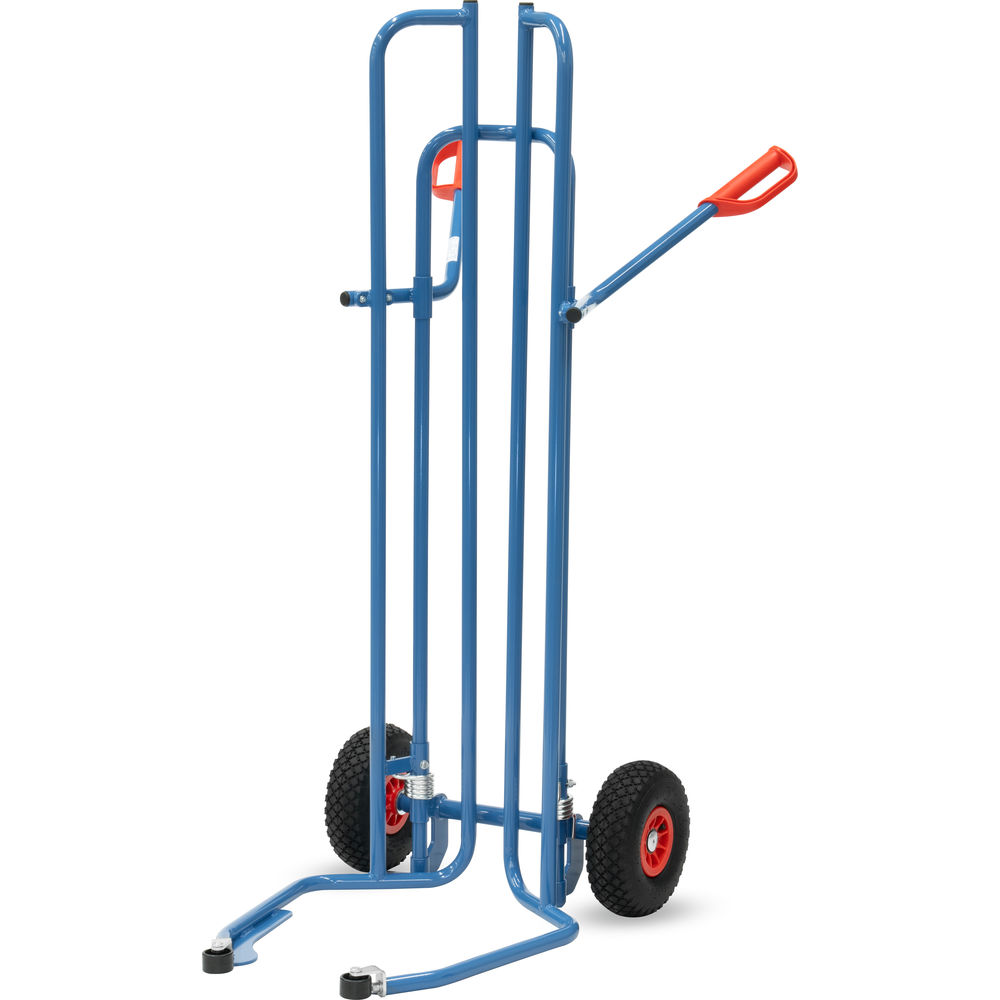 Fetra Reifenkarre 2033A Lufträder 260x85mm 200kg Stahlrohr blau RAL 5007