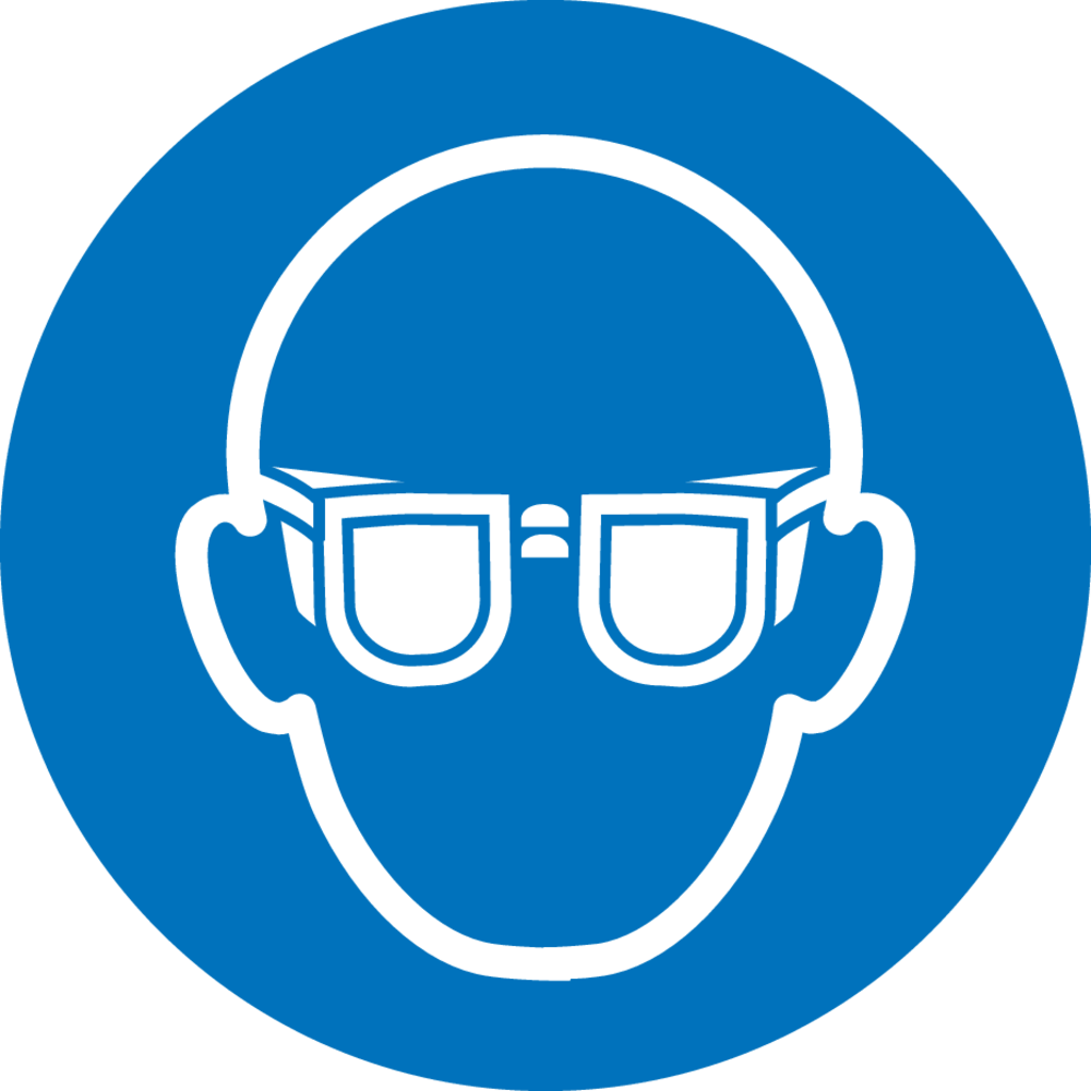 Safety pictogram Wear eye protection (ISO 7010)