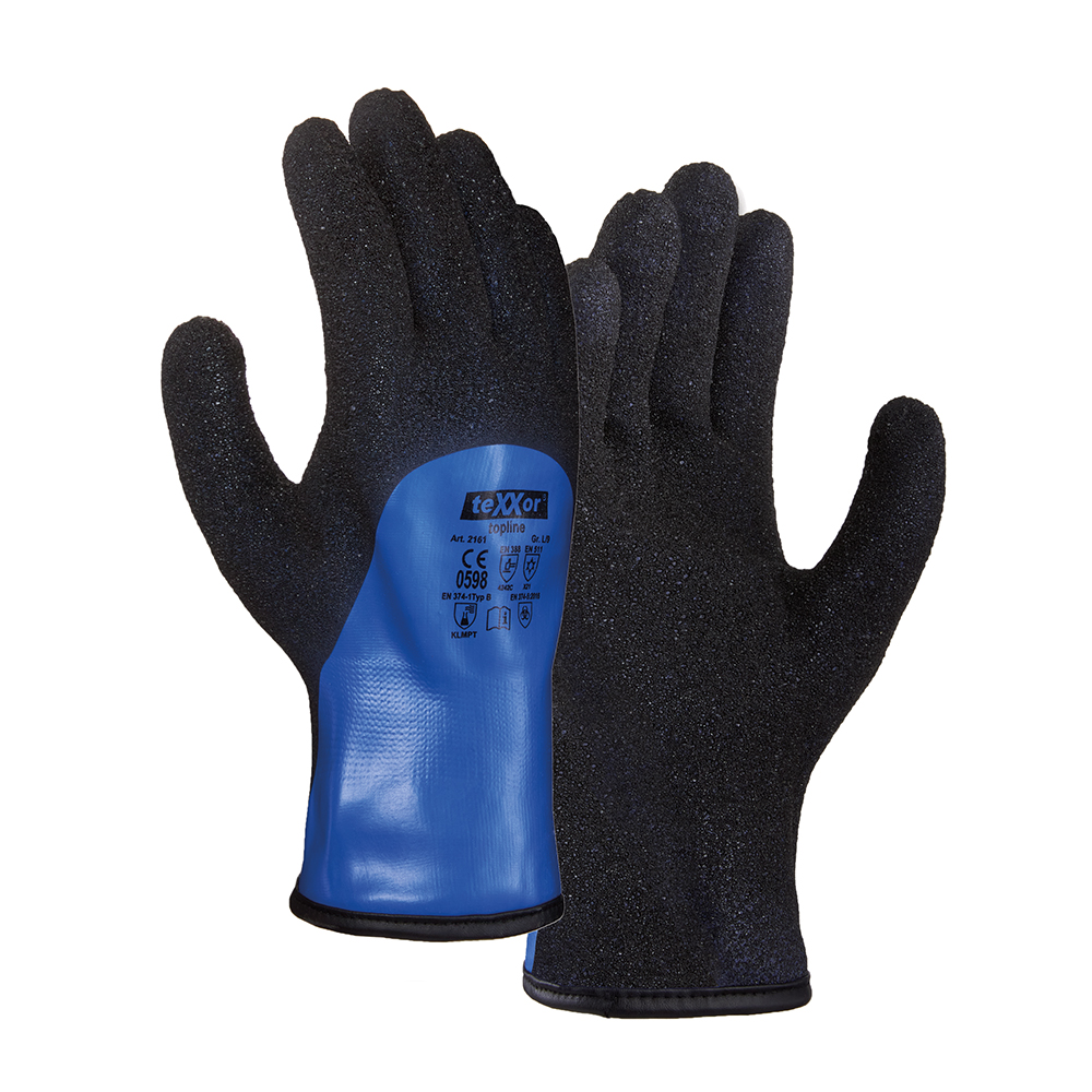 teXXor® Chemikalien-Schnittschutzhandschuhe PVC GEFÜTTERT 10