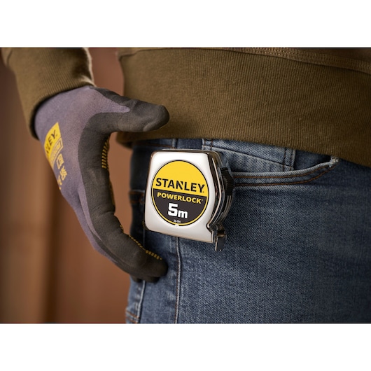 Stanley Bandmaß PowerLock 5m 19mm Kunststoffgehäuse Genauigkeitsklasse II