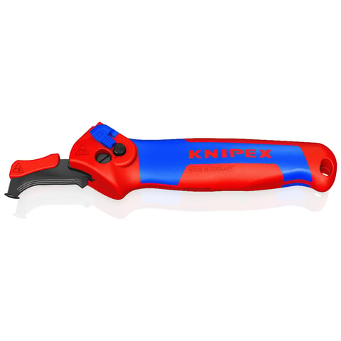 Knipex Abmantelungsmesser 16 50 145 SB mit Gleitschuh und Ratschenfunktion