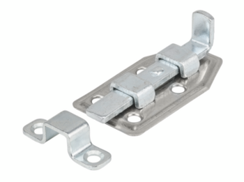 Vormann Mini-Riegel 092198000 Stahl verzinkt gerade mit Schlaufe SB 2 Stück