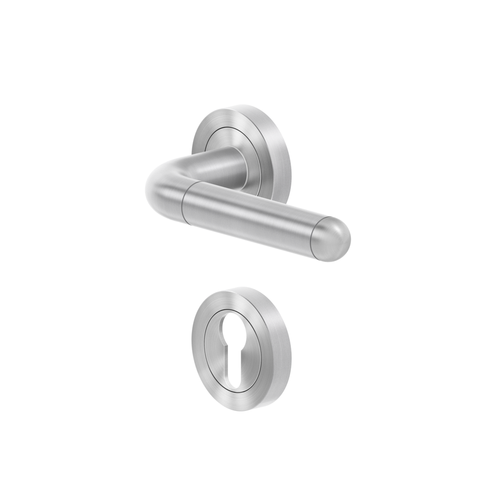 Türgriffe, ER35 PZ0 71, Edelstahl matt, Karcher Design, Lignano Steel, 3-teilige Rosette
