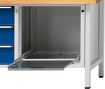ANKE Auszugboden für Gehäusebreite 660mm RAL 7035 Traglast 100 kg 100 % ausziehbar
