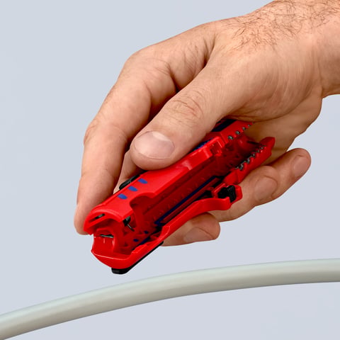 Knipex Universal-Abmantelungswerkzeug 16 85 125 SB mit Längsschneider